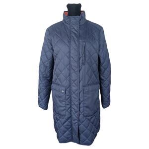 💜L.O.G.G. Navy Diamond Quilted Jacket